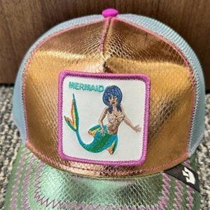 New Goorin Bros Animal Farm Trucker Baseball Hat Cap Ocean Madness Coral Mermaid
